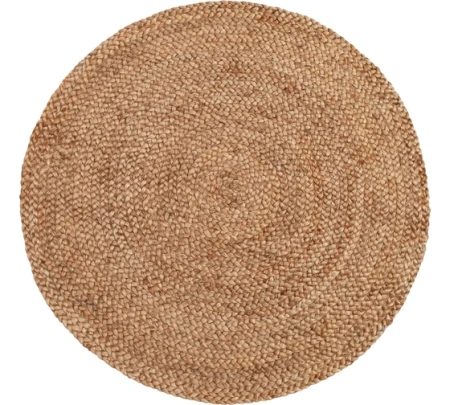 Коврик джутовый круглый 7/7  (Индия)  210*210 1шт/уп.